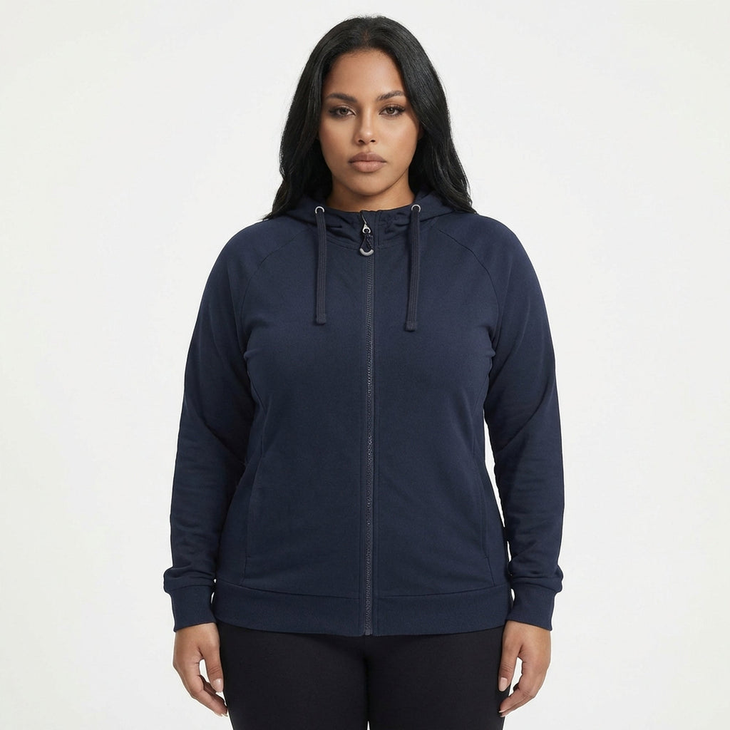 Giacca sportiva leggera con zip e cappuccio Dair - oversize