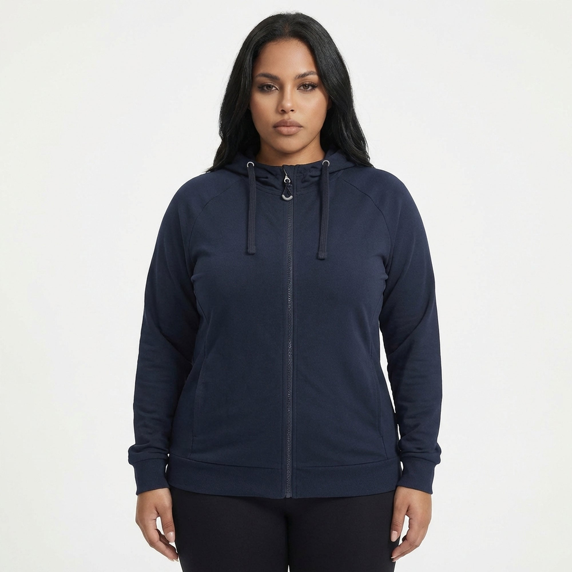 Giacca sportiva leggera con zip e cappuccio Dair - oversize