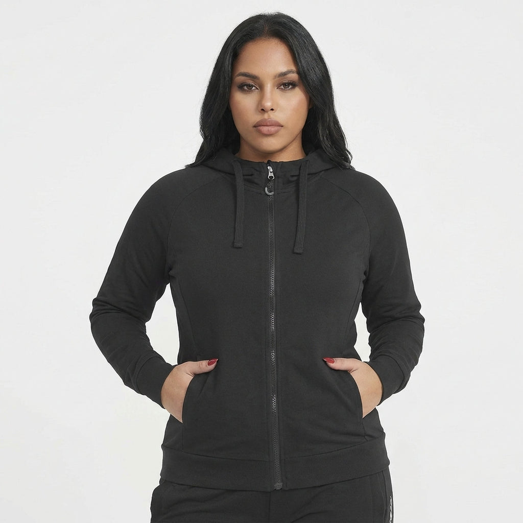 Giacca sportiva leggera con zip e cappuccio Dair - oversize