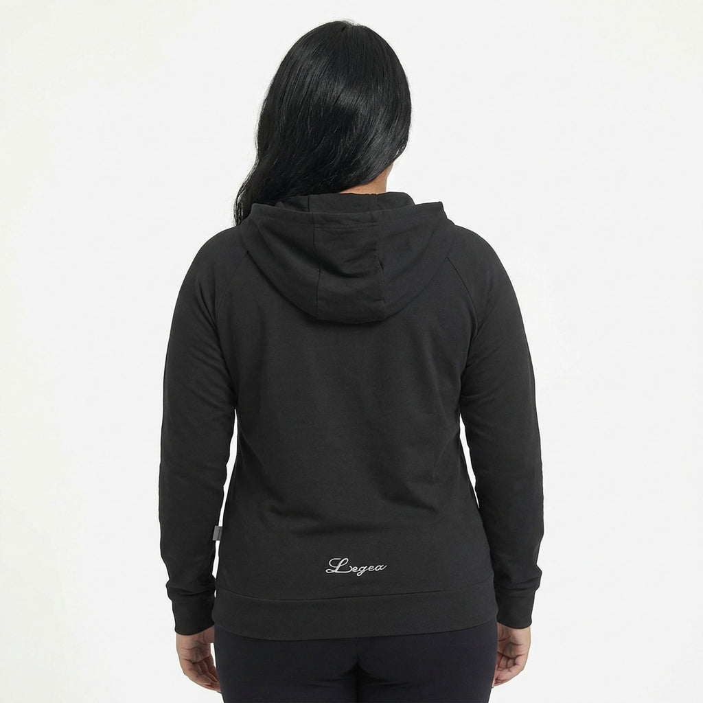Let jakke med letvægts-lynlås og hætte Dair - oversized