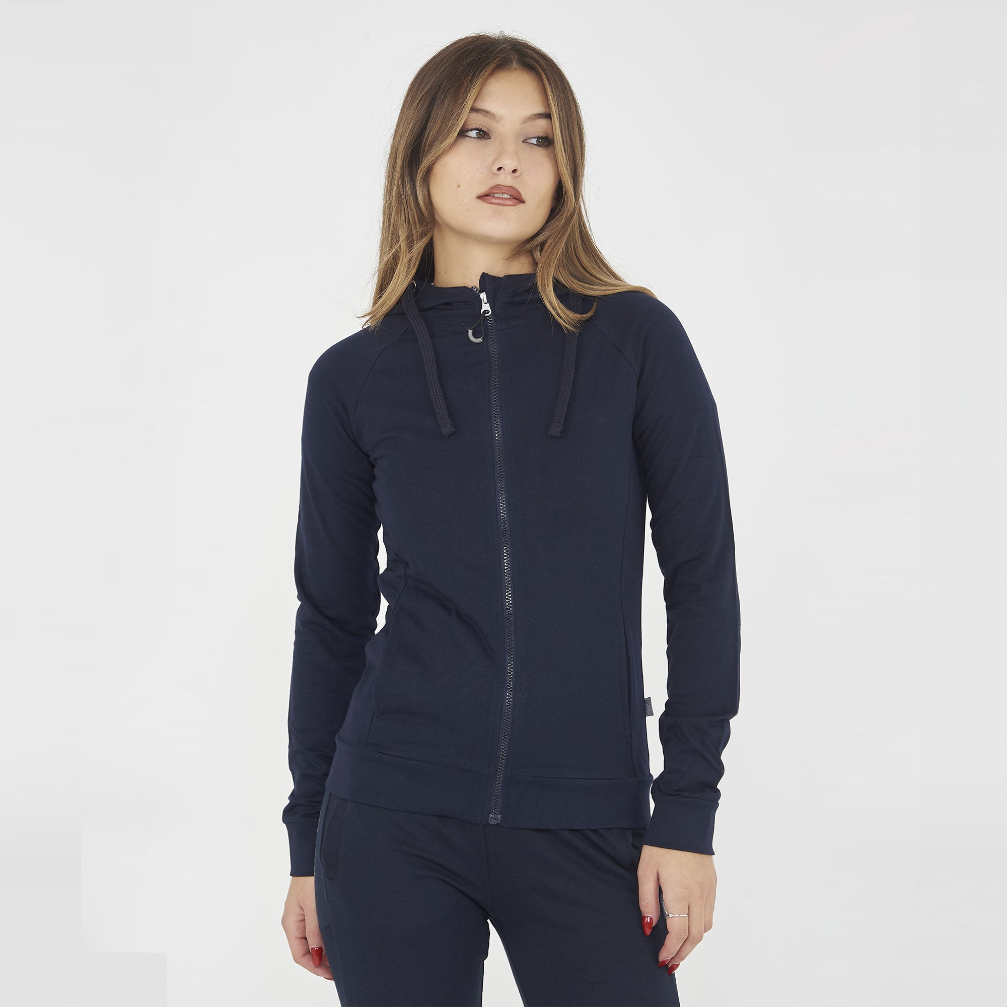 Giacca sportiva leggera con zip e cappuccio Dair