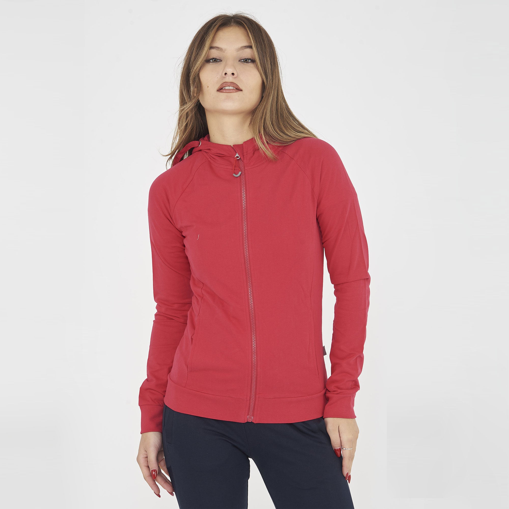 Giacca sportiva leggera con zip e cappuccio Dair