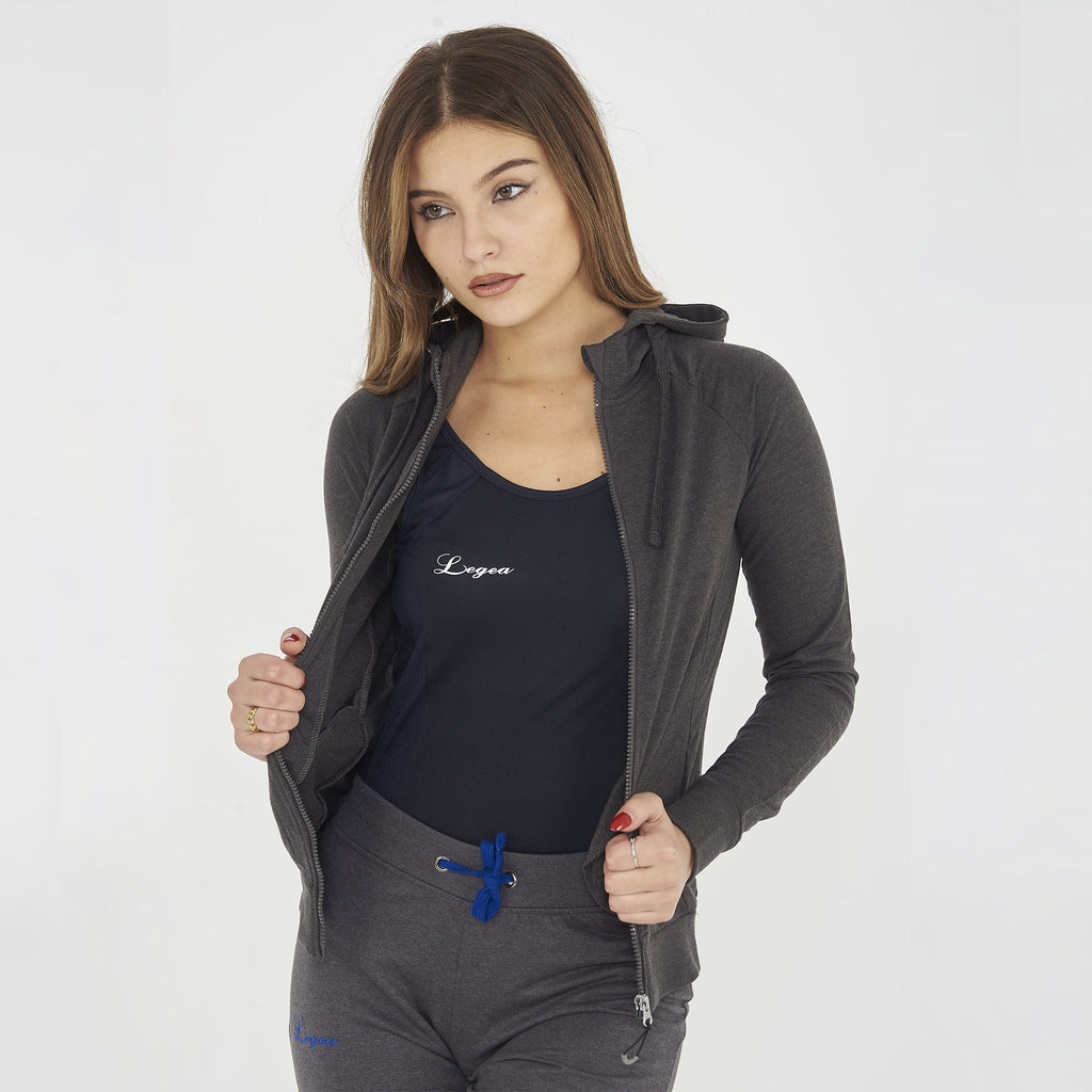 Giacca sportiva leggera con zip e cappuccio Dair
