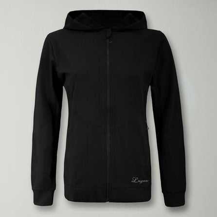 Felpa leggera con zip e cappuccio Layca