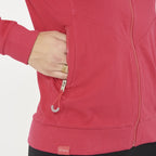 Felpa leggera con zip e cappuccio Layca