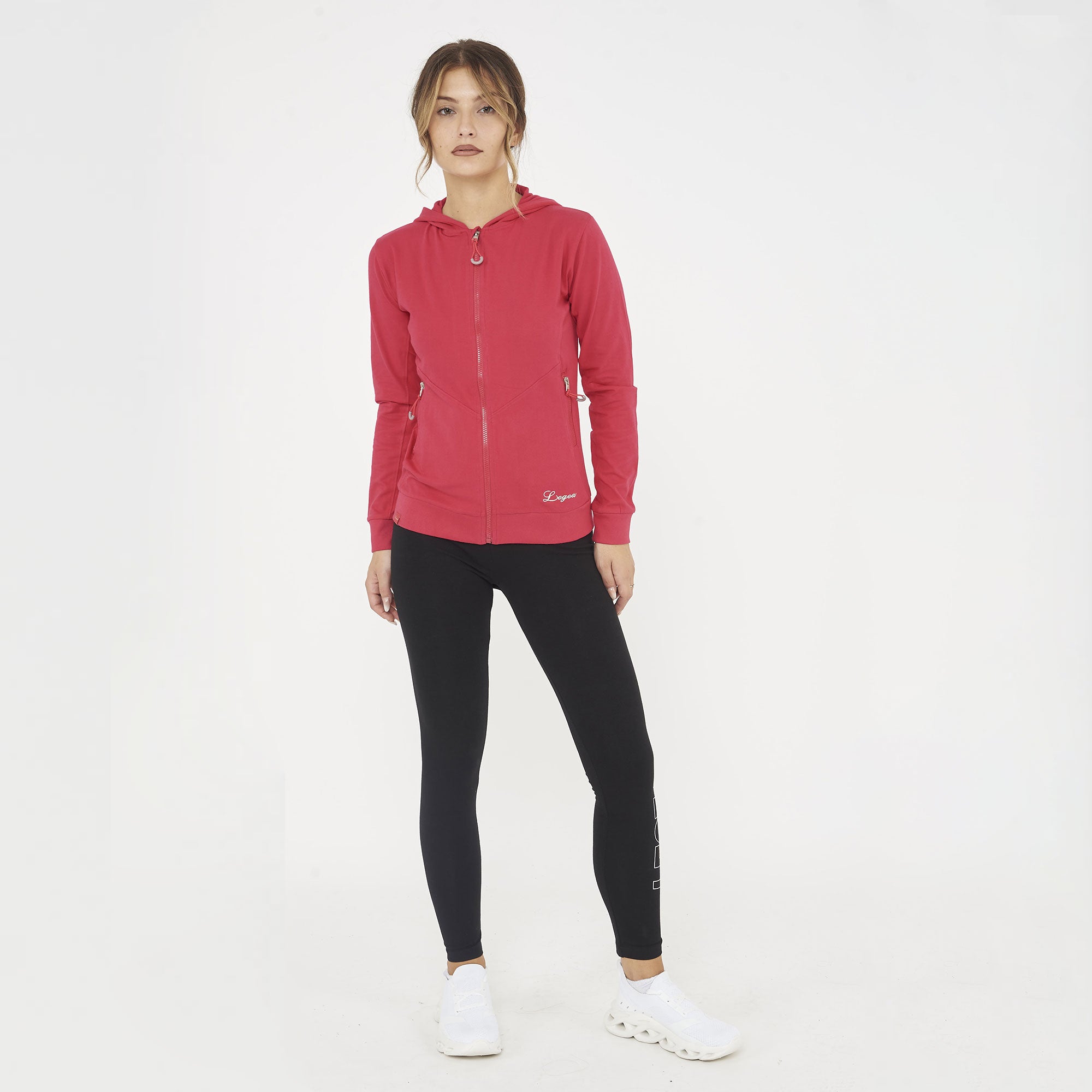 lichte-hoodie-met-rits-en-capuchon-layca