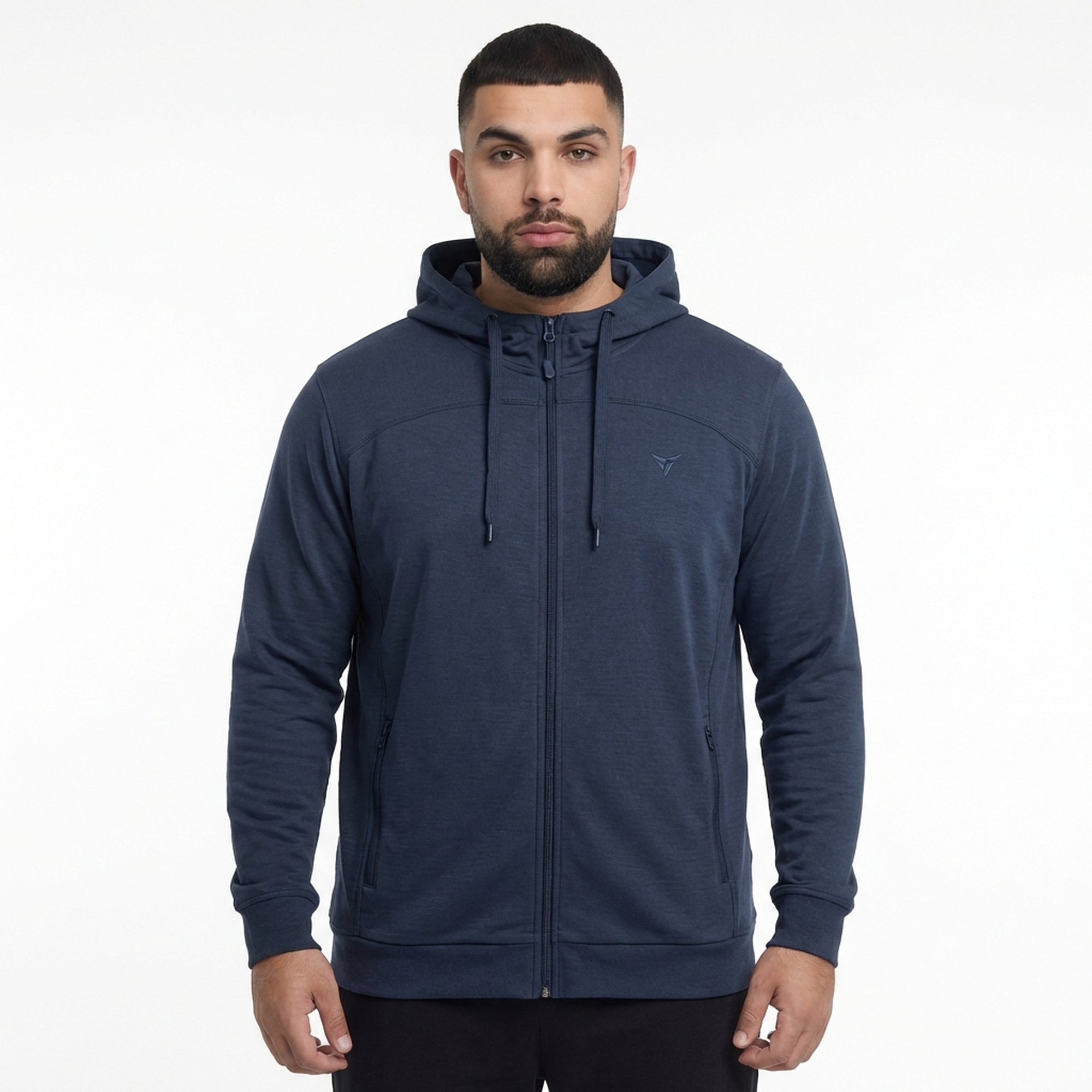 Sail Hooded Cotton Sports Jacket - Oversized