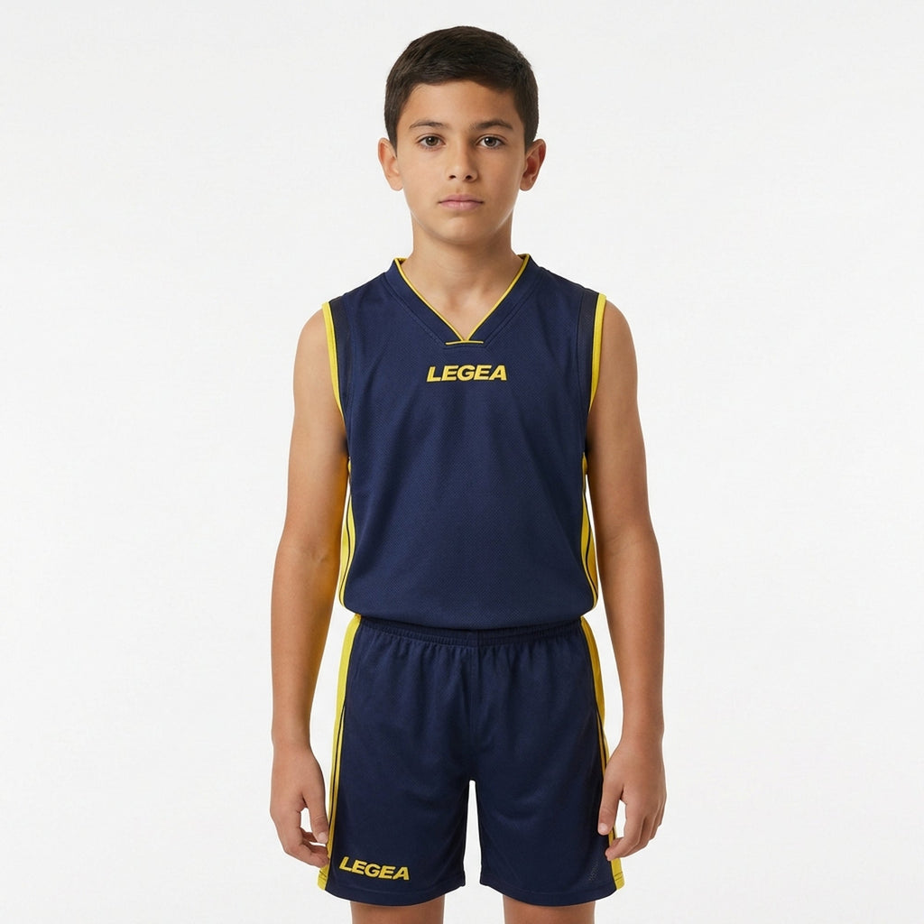 Basketkit Chicago blauw geel - kinderen