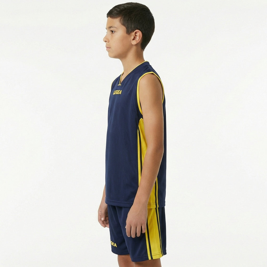 Basketkit Chicago blauw geel - kinderen
