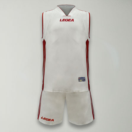 Kit da basket Chicago bianco rosso - bambini