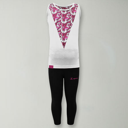 Conjunto de camiseta de tirantes de algodón Jasinda para niña (tallas pequeñas)