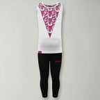 Completo in cotone con canotta per bambine Jasinda - taglie piccole