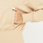 Giacca crop in cotone con zip e cappuccio Trixy