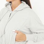 Giacca crop in cotone con zip e cappuccio Trixy