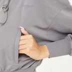 Giacca crop in cotone con zip e cappuccio Trixy