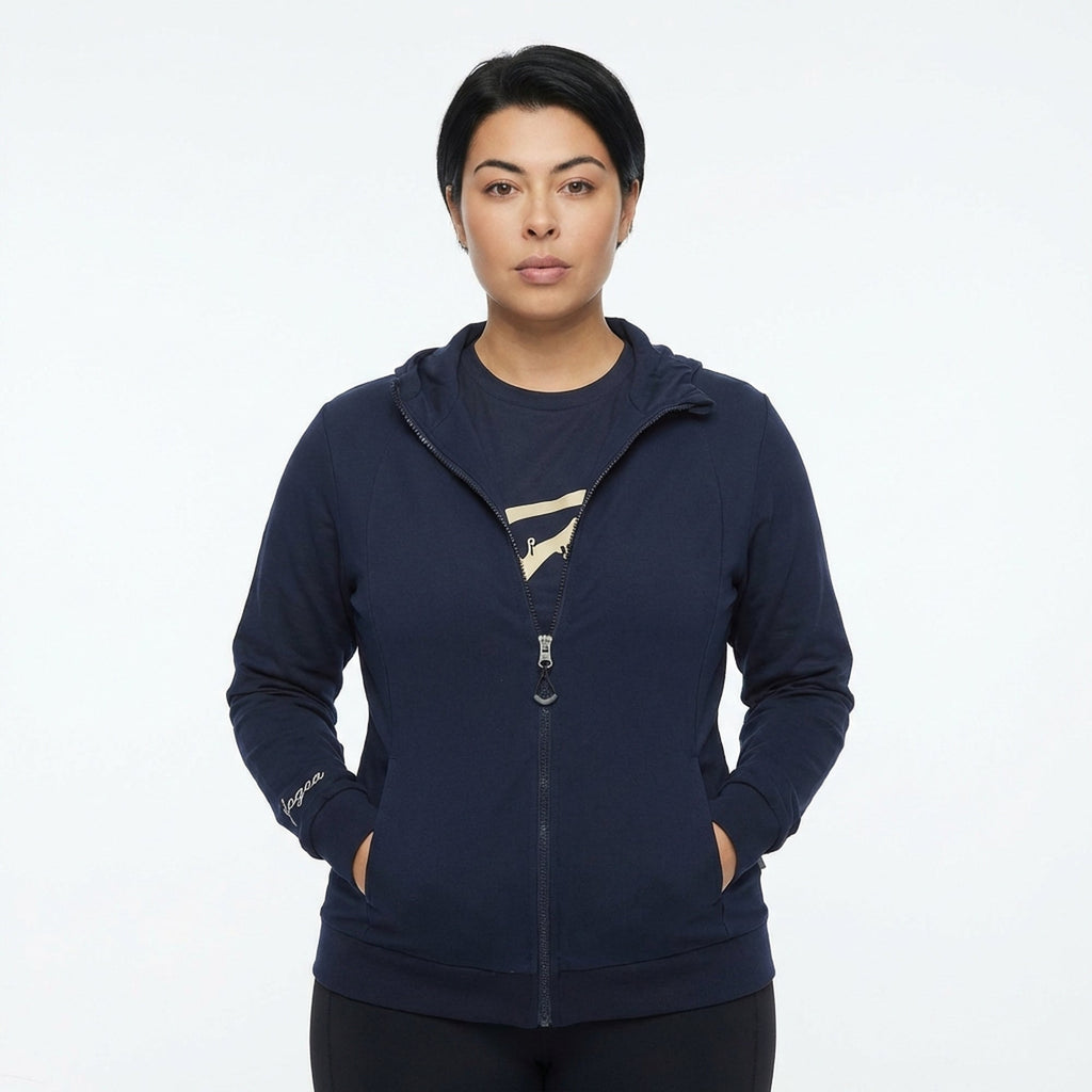Sweat à capuche et zip Adara - oversize