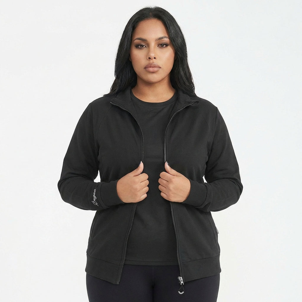 Sweat à capuche et zip Adara - oversize