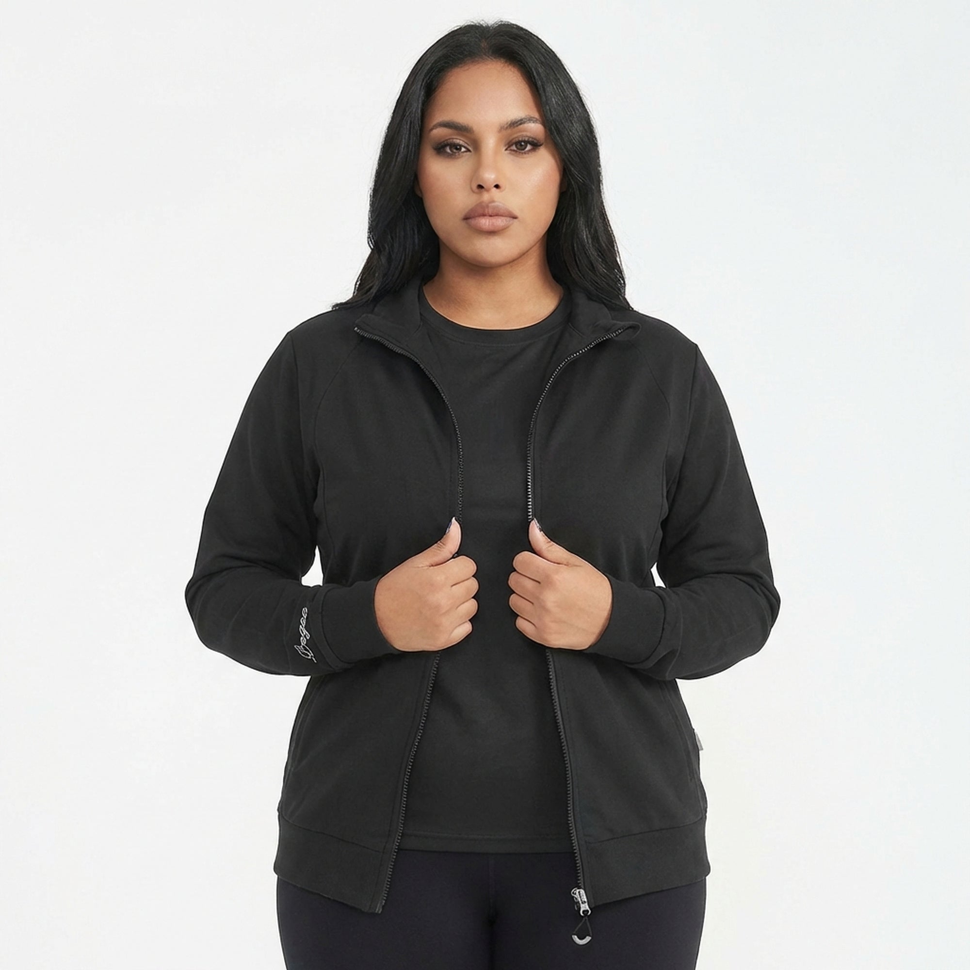 Sweat à capuche et zip Adara - oversize