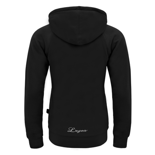 Felpa con zip e cappuccio Adara - Nero - 2XL