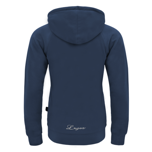 Felpa con zip e cappuccio Adara - Blu - M