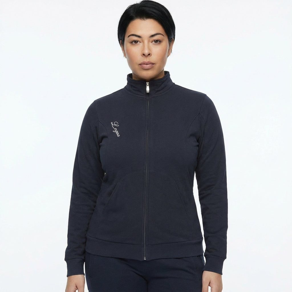 Felpa con zip in cotone Karida - oversize