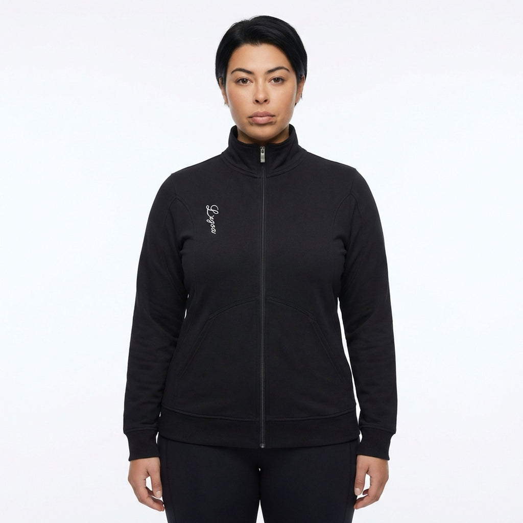 Felpa con zip in cotone Karida - oversize