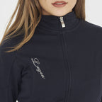 Felpa con zip in cotone Karida