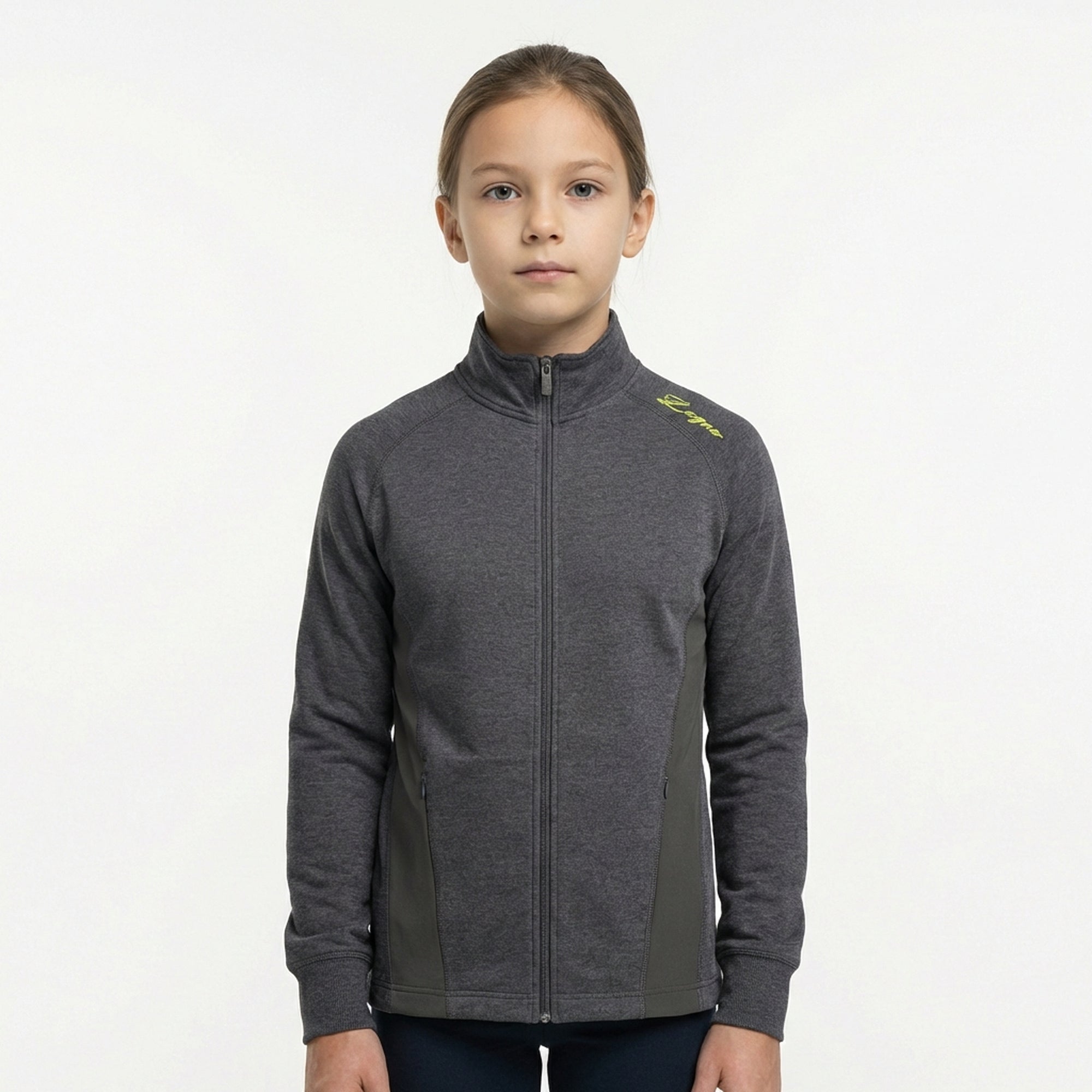Sudadera Dafne de algodón slim fit con cremallera