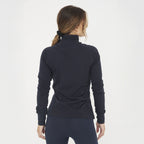 Felpa slim in cotone con zip Dafne