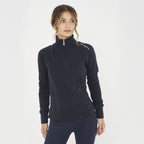Dafne slim fit katoen hoodie met rits