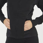 Dafne slim fit katoen hoodie met rits