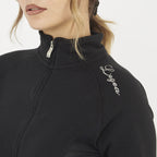 Felpa slim in cotone con zip Dafne