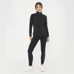 Dafne slim fit katoen hoodie met rits