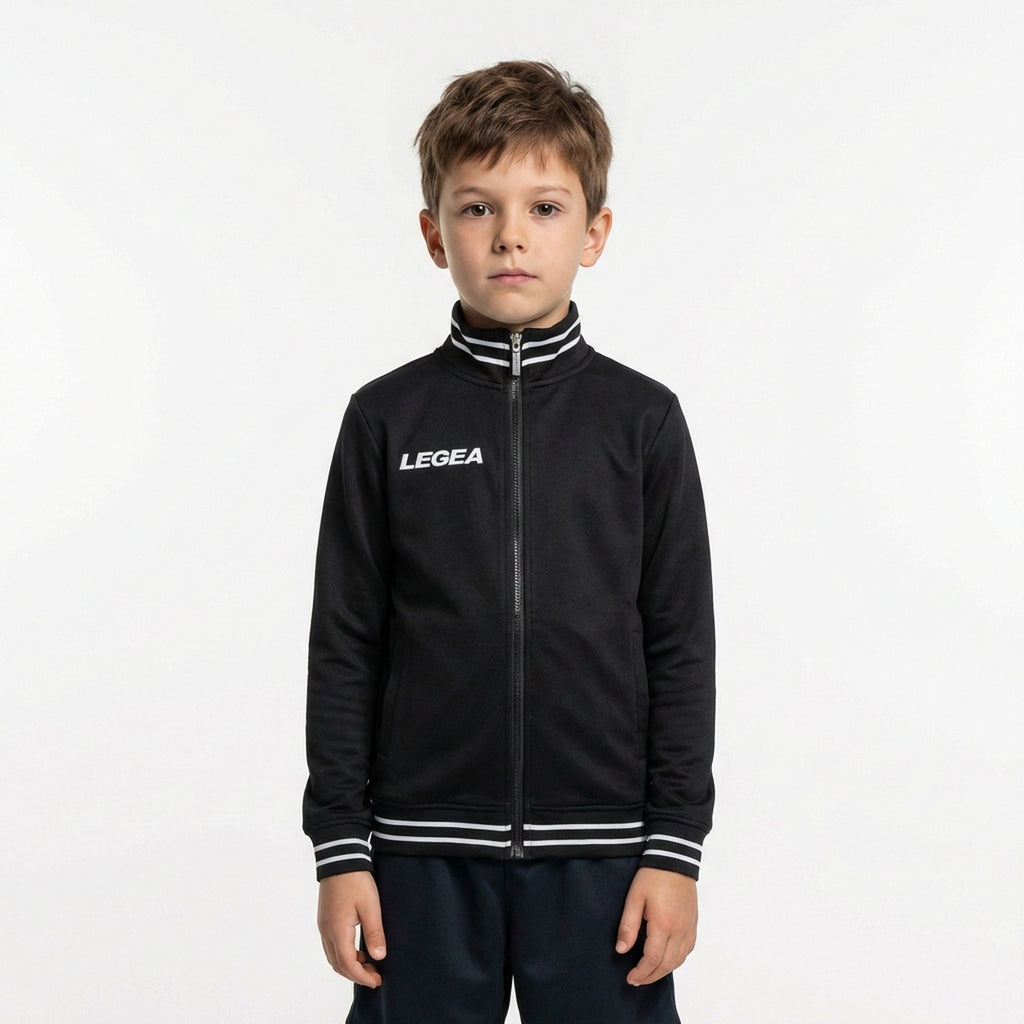Sudadera de entrenamiento con cremallera y capucha.
