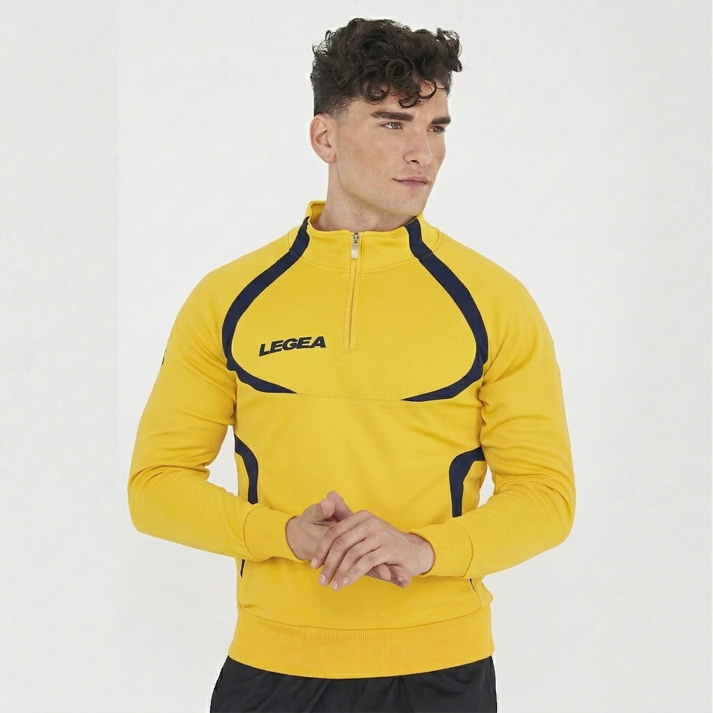 Giacca da allenamento con mezza zip Algeria - Giallo | Blu - 2XL