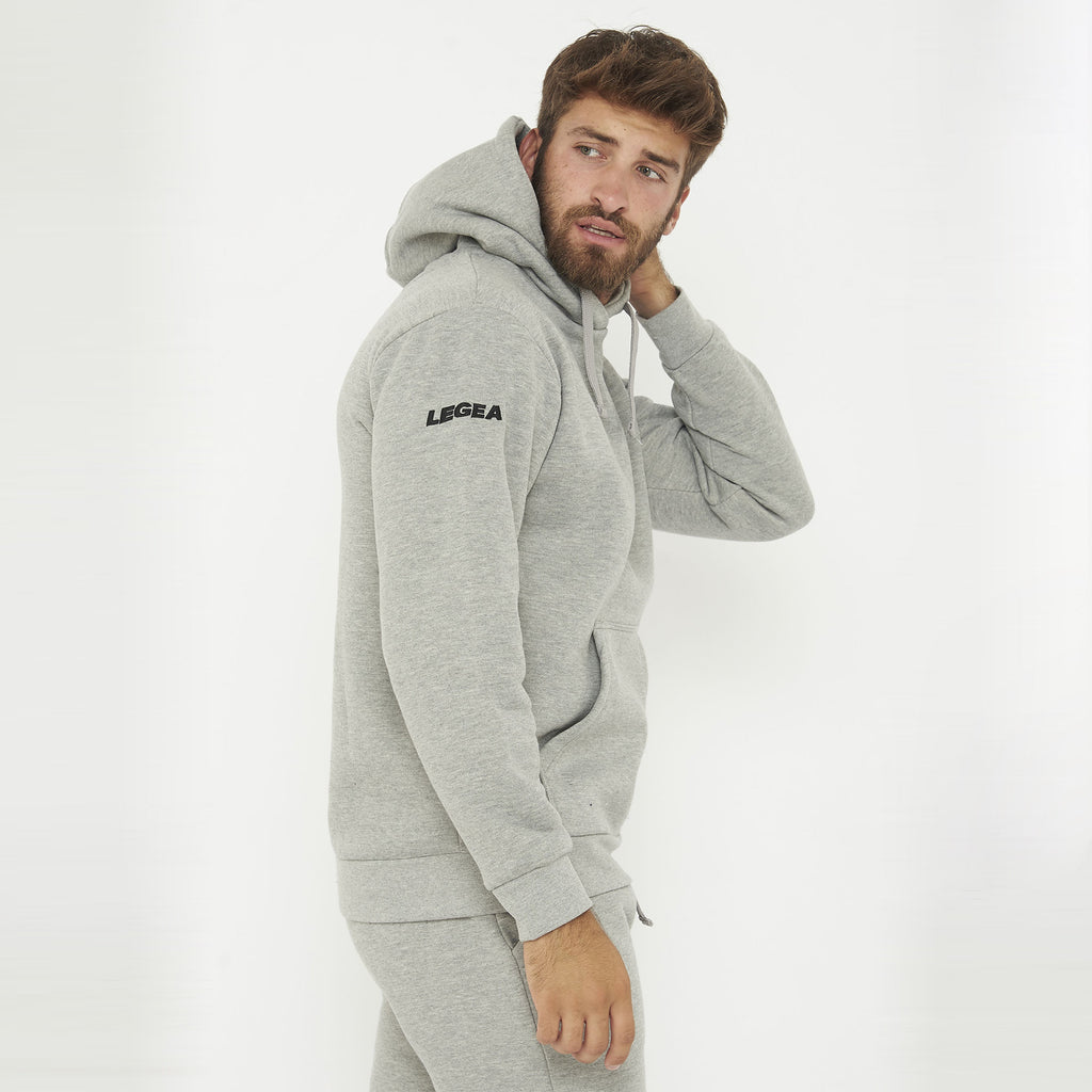 felpa con cappuccio senza zip spalato