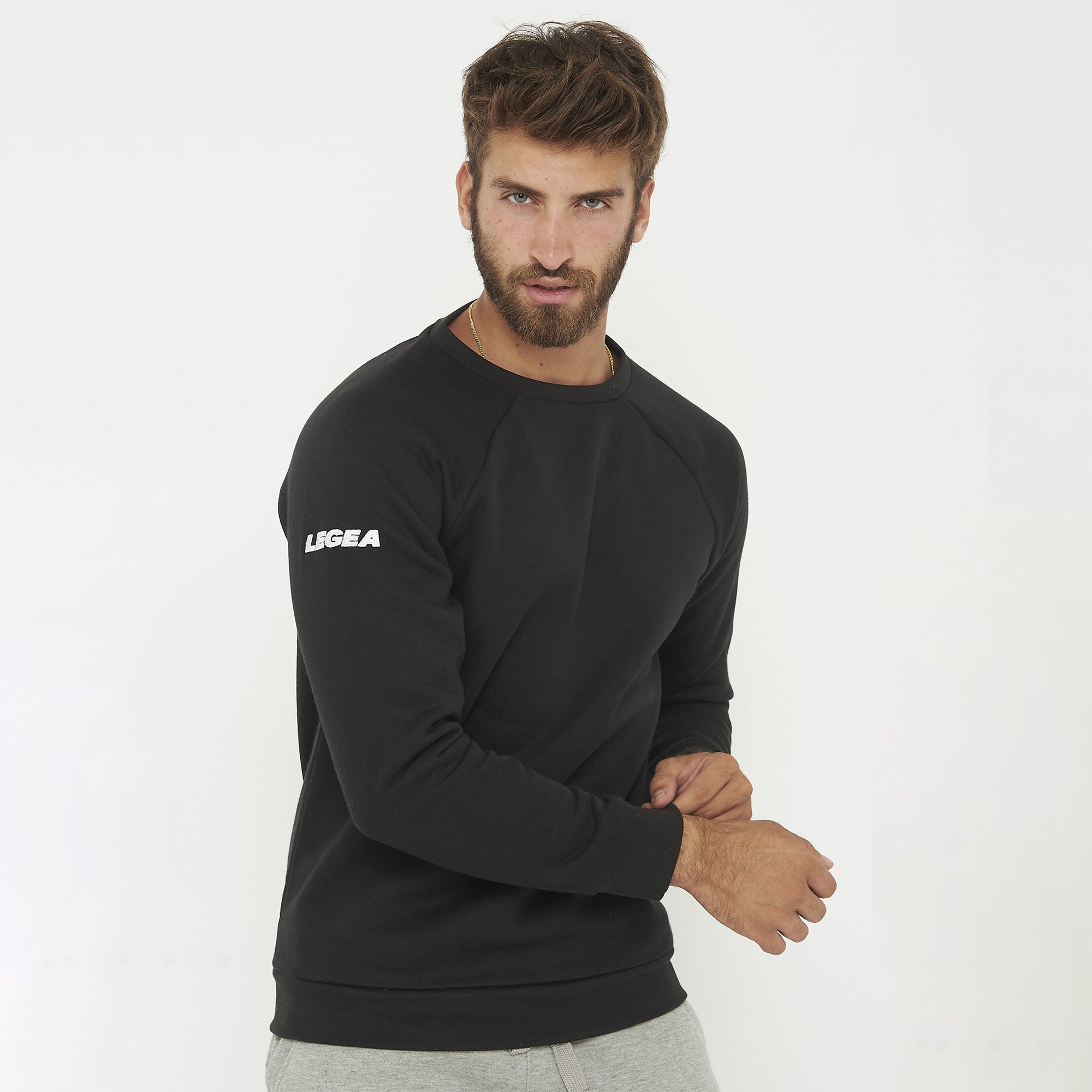 Felpa da running con cappuccio e zip al collo