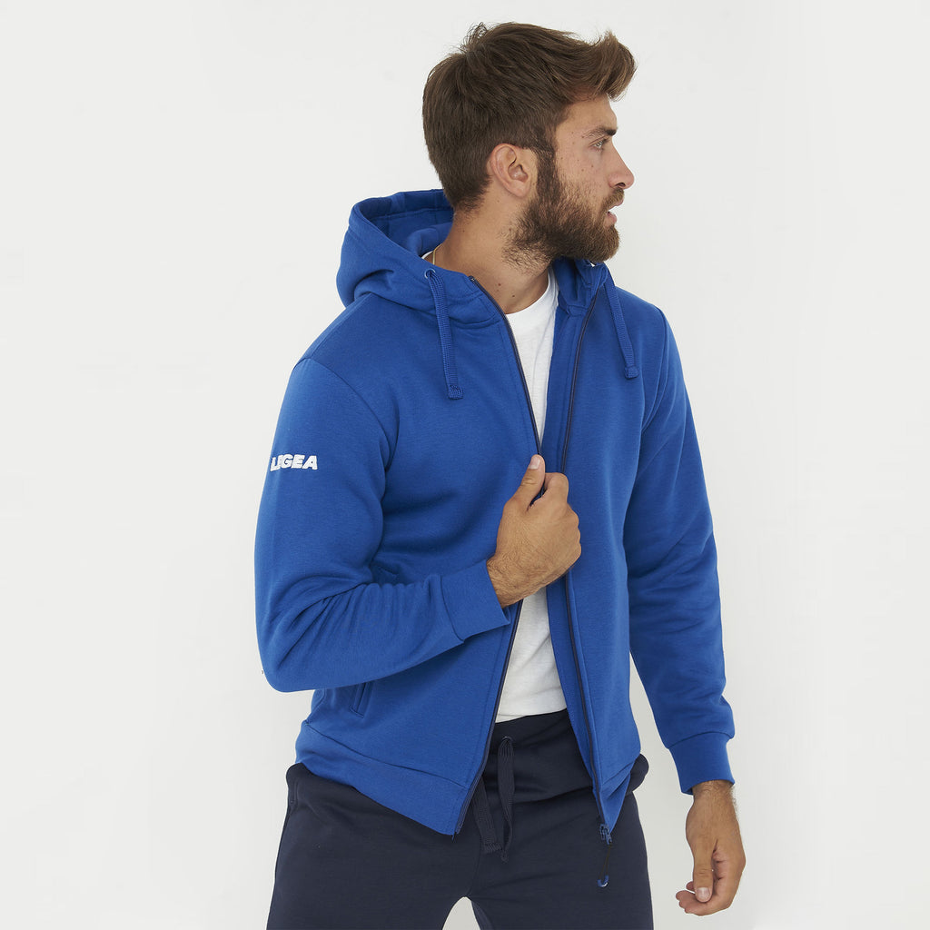 Tuta completa felpata con zip Sarajevo Sofia - azzurro blu