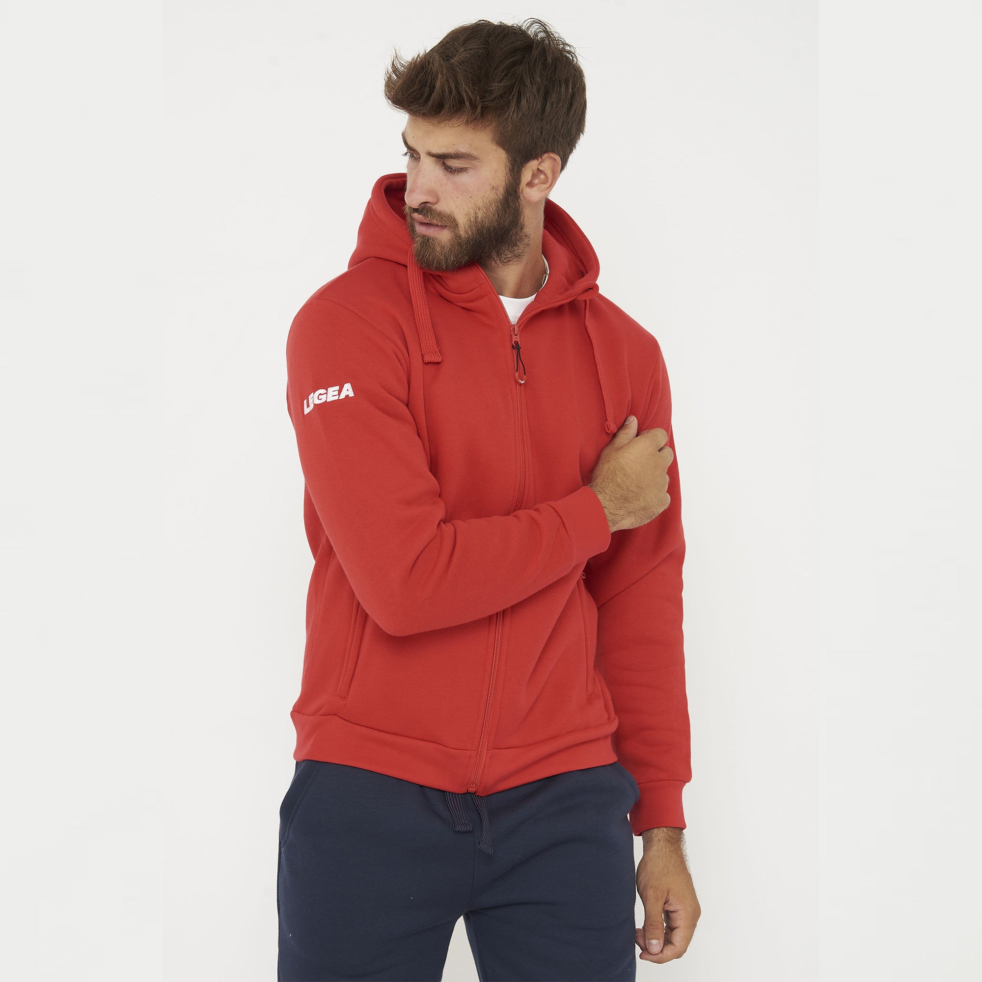 Tuta completa felpata con zip Sarajevo Sofia - rosso blu