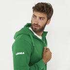 Felpa con cappuccio e zip Sarajevo verde