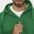 Felpa con cappuccio e zip Sarajevo verde