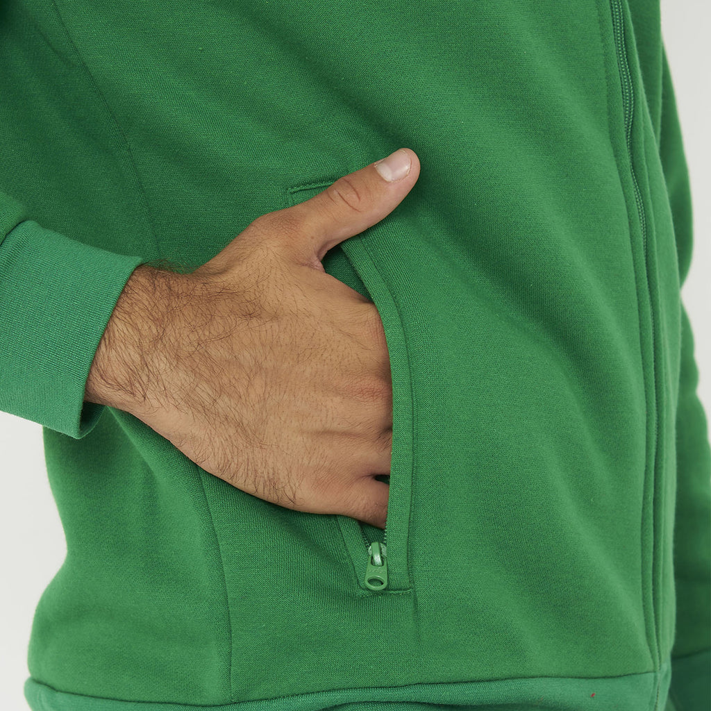 Felpa con cappuccio e zip Sarajevo verde