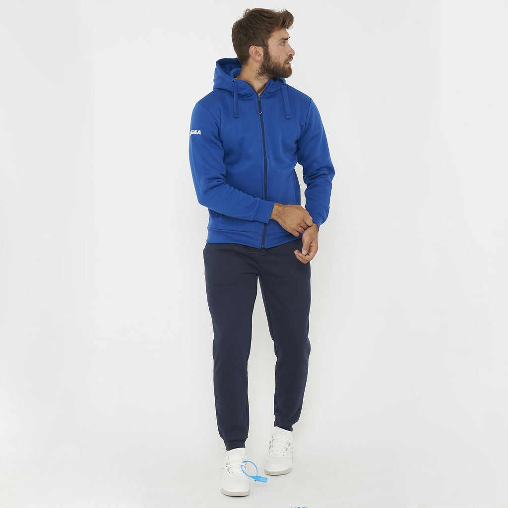 Tuta completa felpata con zip Sarajevo Sofia - azzurro blu