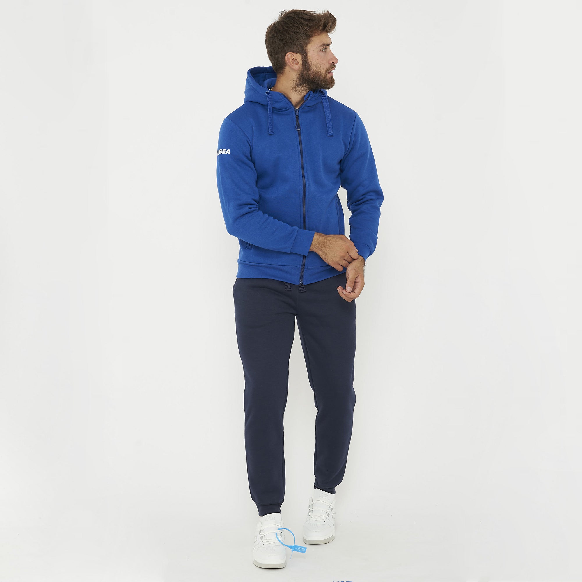 Tuta completa felpata con zip Sarajevo Sofia - azzurro blu