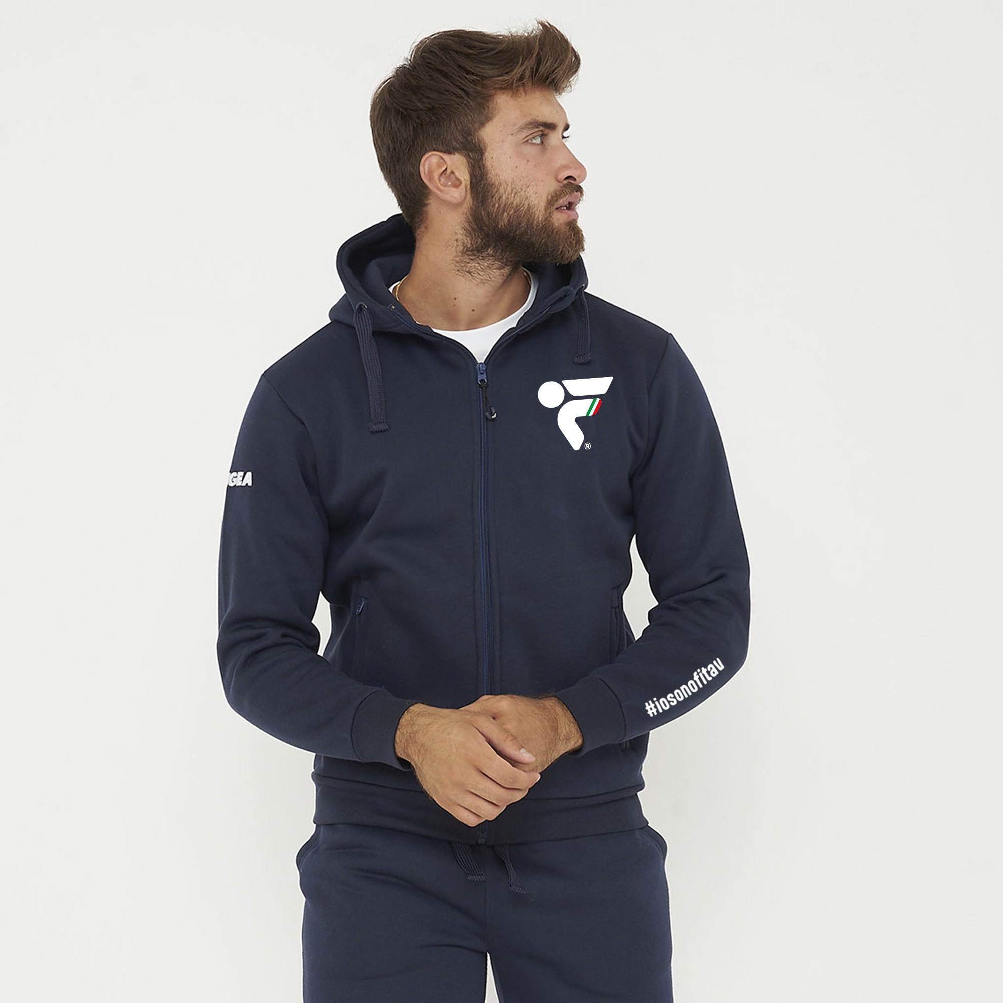 Sweat à capuche zippé en molleton - Fitav