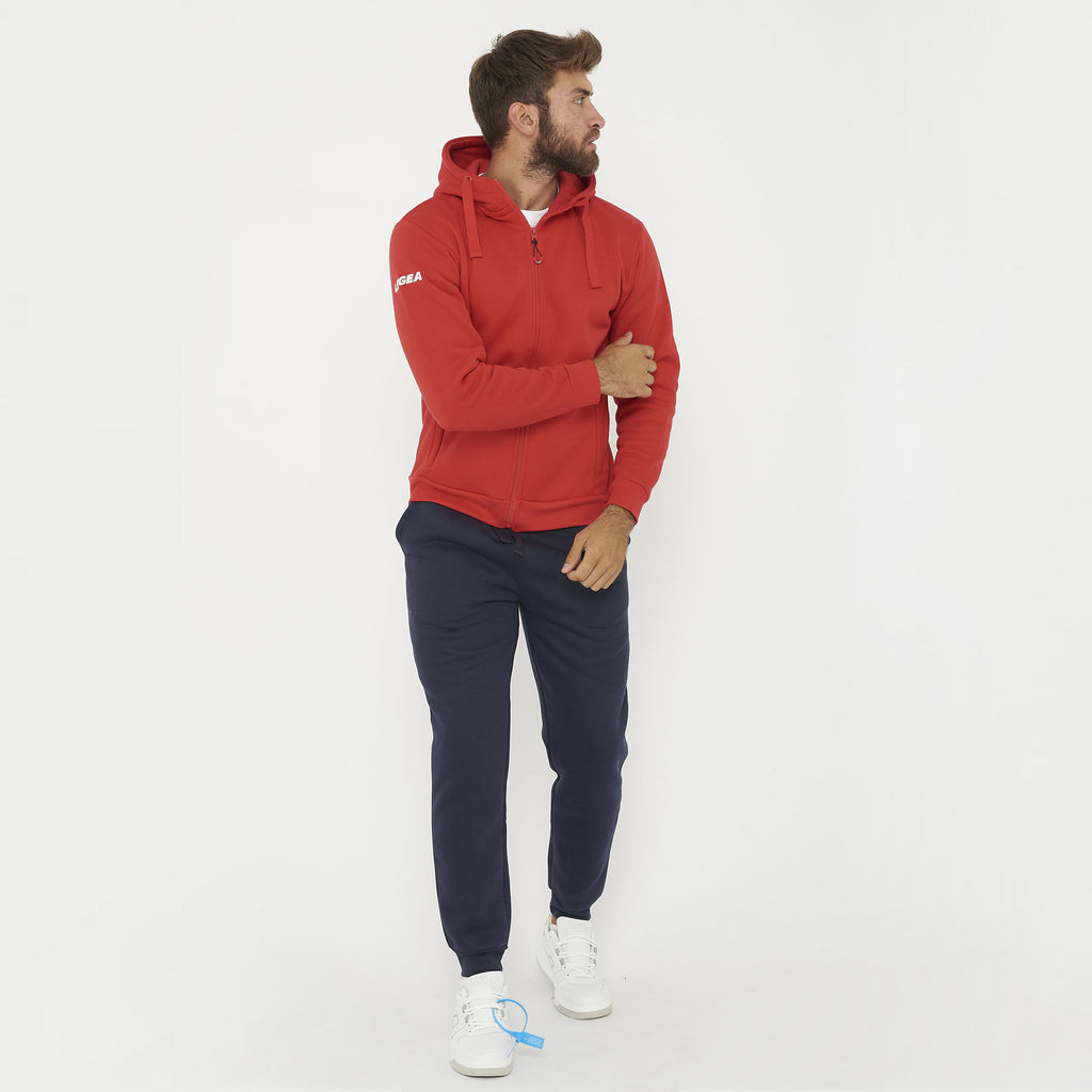 Tuta completa felpata con zip Sarajevo Sofia - rosso blu