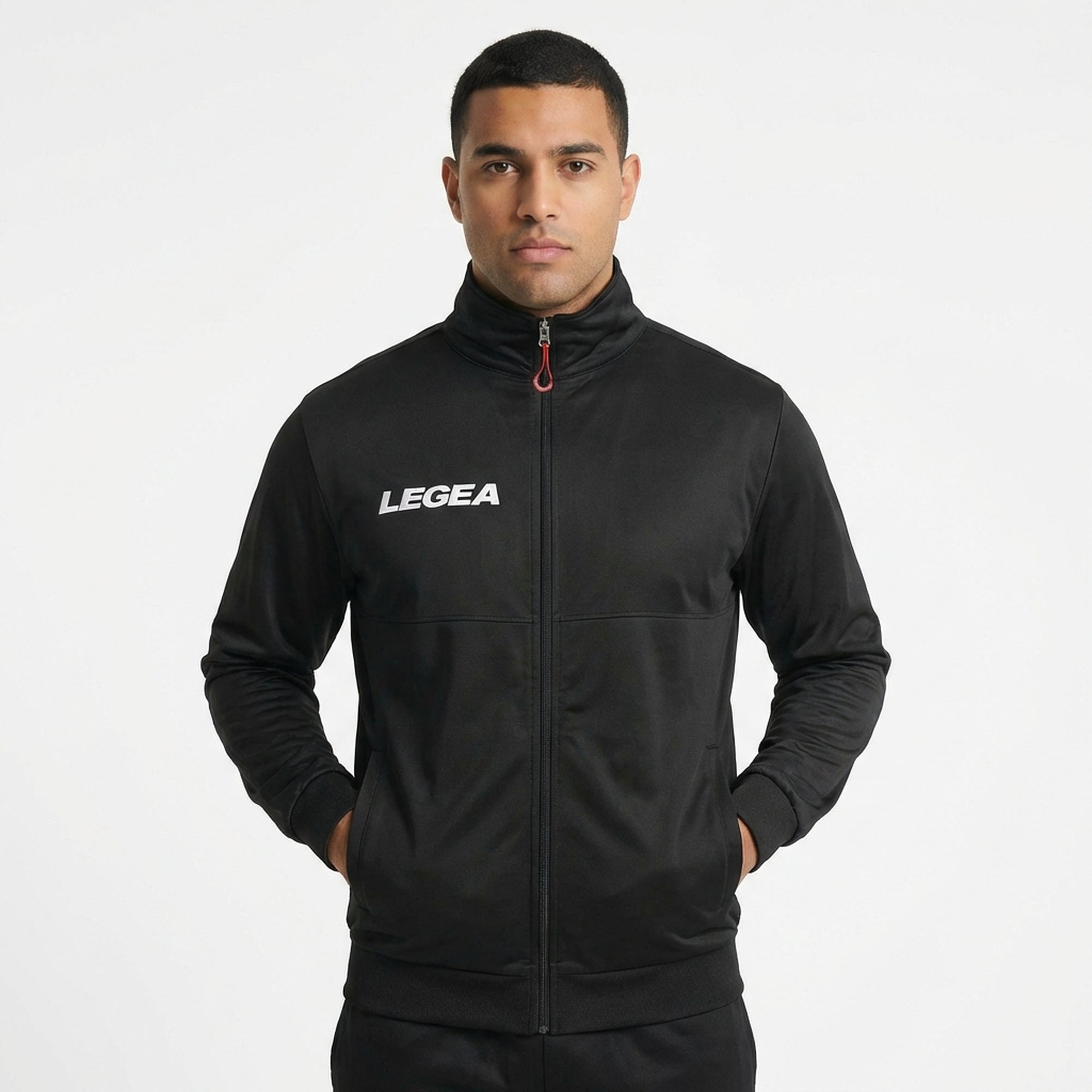 Cuba Polyester Zip-Up Sports Jacket - Oversized