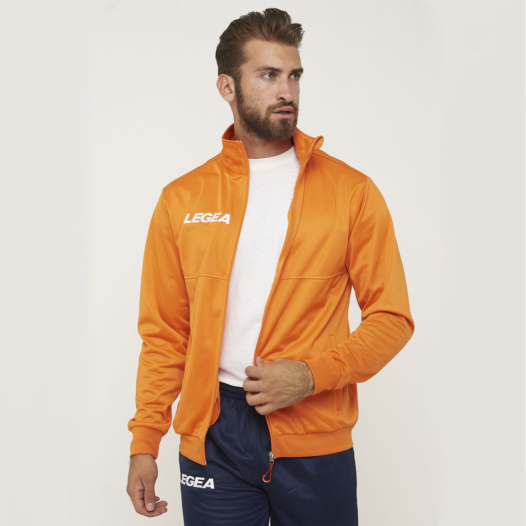 Sportjack met rits Cuba - maat klein oranje