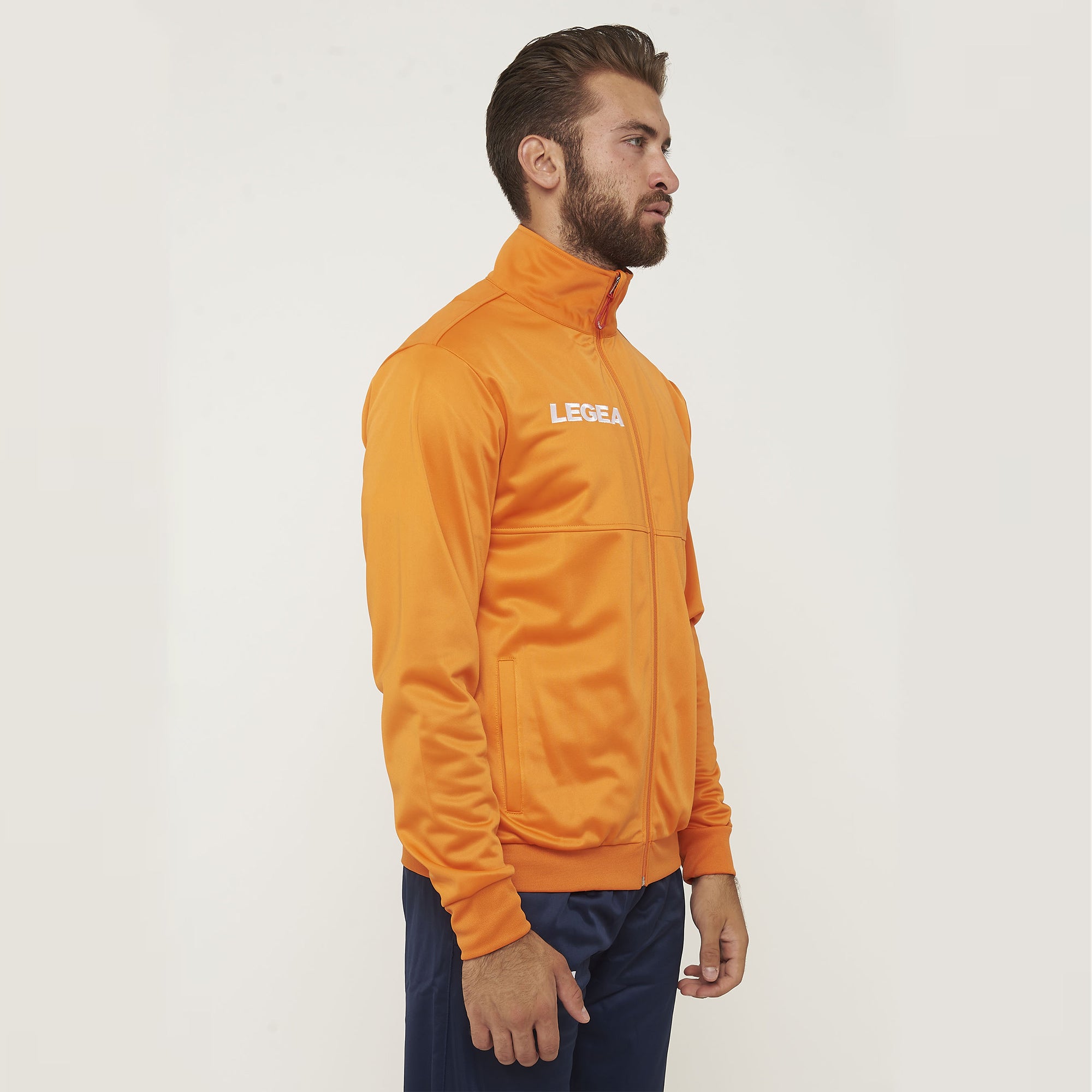 Sportjack met rits Cuba - maat klein oranje