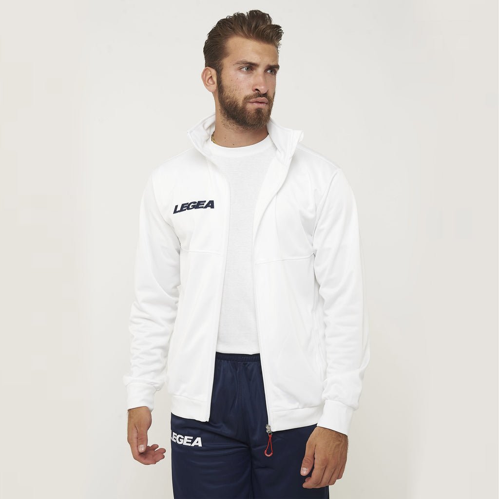 Giacca sportiva con zip Cuba -  taglia piccola bianco